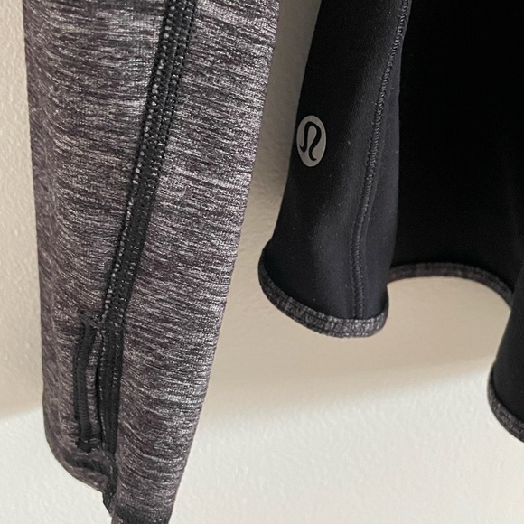 Lululemon Shape Up Hooded Pullover Gray Black Yoga Running Pilates Outdoor - Picture 6 of 7